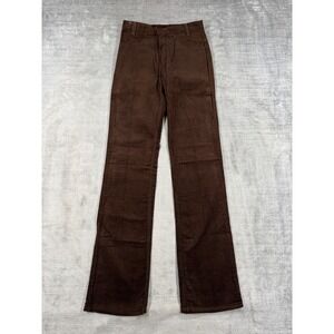 Vintage Levis Pants Women 26x32 Brown 719 Corduroy Straight Leg White Tab NWT